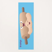 Schuif- en deegbankbakkerij voor cartoon yogamat (Voorkant)