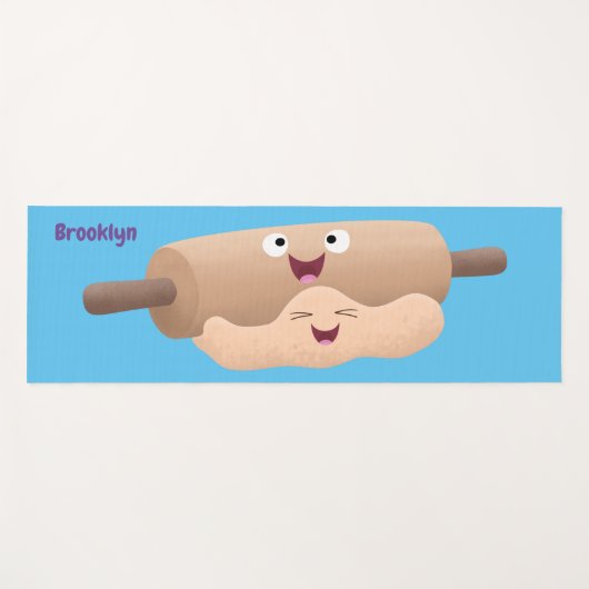 Schuif- en deegbankbakkerij voor cartoon yogamat (Voorkant (horizontaal))