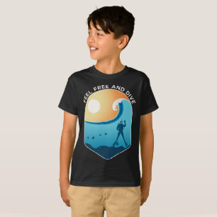 Schuif- en duikduikduikduikers in vrije toestand t-shirt