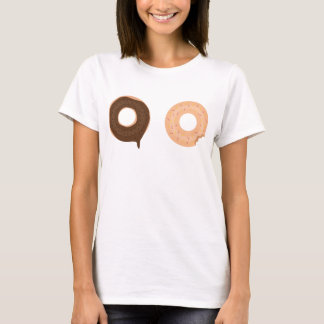 Schuif en grappige twee donuts donuts maken t-shir t-shirt