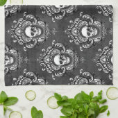 Schuif en grijze Gothic Theedoek (Gevouwen)