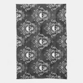 Schuif en grijze Gothic Theedoek (Verticaal)