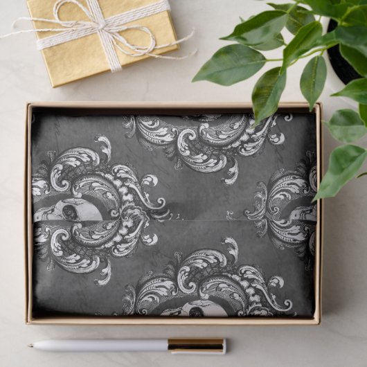 Schuif- en grijze gothische ontkoppeling tissuepapier (Geschenk)