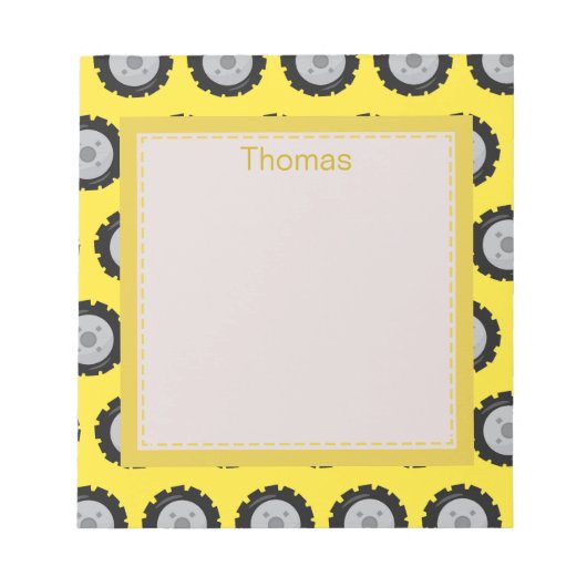 Schuif- en keiharde wielen notitieblok (Voorkant)