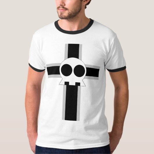 Schuif en kruis t-shirt (Voorkant)