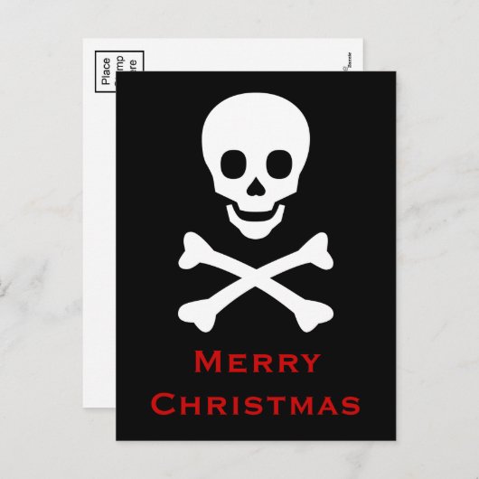 Schuif- en kruisbeenderen feestdagenkaart (Voorkant / Achterkant)