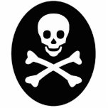 Schuif- en kruisbeenderen fotobeeldje sleutelhanger<br><div class="desc">Deze schedel en kruisbotfoto-sculptuur kan worden veranderd in een speld, magneet, sieraar of sleutelhanger om van uw achterste uitzicht spiegel, boom, canvas tas of rugzak te hangen.</div>