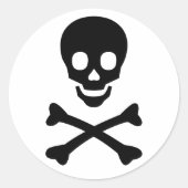 Schuif- en kruisbeenderen ronde sticker (Voorkant)