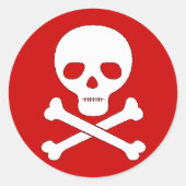 Schuif- en kruisbeenderen ronde sticker (Voorkant)