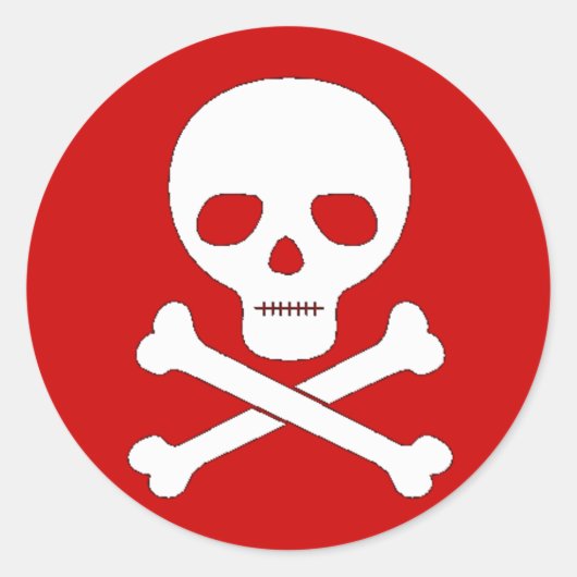 Schuif- en kruisbeenderen ronde sticker (Voorkant)