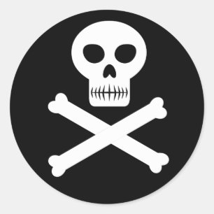 Schuif- en kruisbeenderen ronde sticker