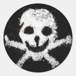 Schuif- en kruisbeenderen ronde sticker