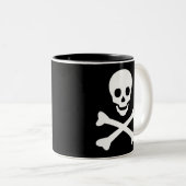 Schuif- en kruisbeenderen tweekleurige koffiemok (Voorkant rechts)