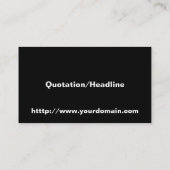 Schuif- en kruisbeenderen visitekaartje (Achterkant)