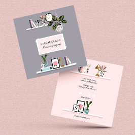 Schuif- en meisleurdemoed voor thuisontwerp visitekaartje