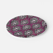 Schuif en Paarse Gothic Papieren Bordje (Gekanteld)