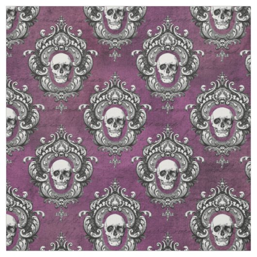 Schuif en Paarse Gothic Stof (Swatch)