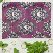 Schuif en Paarse Gothic Theedoek (Gevouwen)