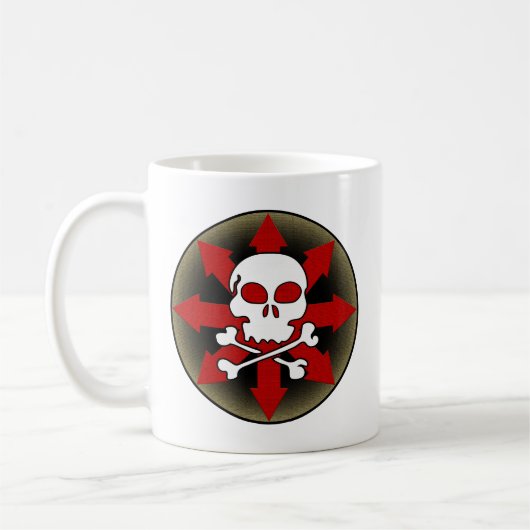 Schuif en pijlen koffiemok (Links)