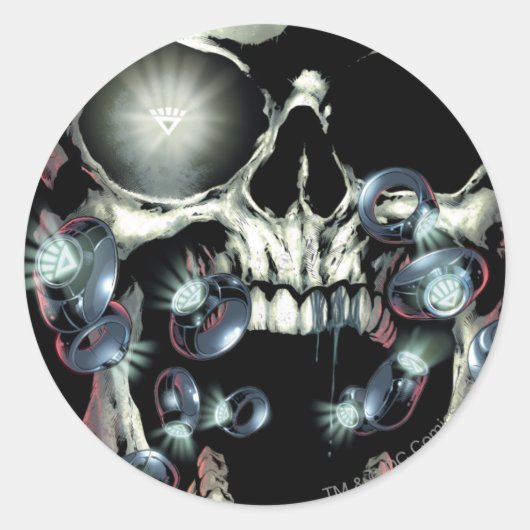 Schuif en ringen - Kleur Ronde Sticker (Voorkant)