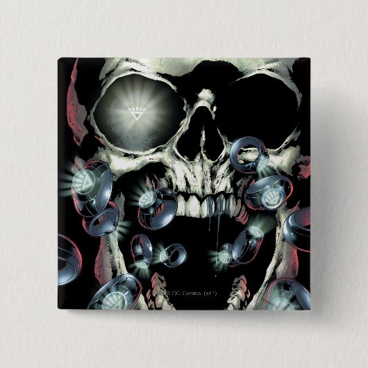 Schuif en ringen - Kleur Vierkante Button 5,1 Cm (Voorkant)