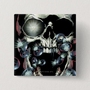 Schuif en ringen - Kleur Vierkante Button 5,1 Cm