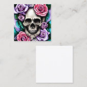 Schuif en Roos Vierkante Visitekaartje (Voorkant / Achterkant)