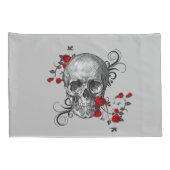 Schuif en Rozen Schets omkeren naar strepen Kussensloop (Achterkant-Rechts)