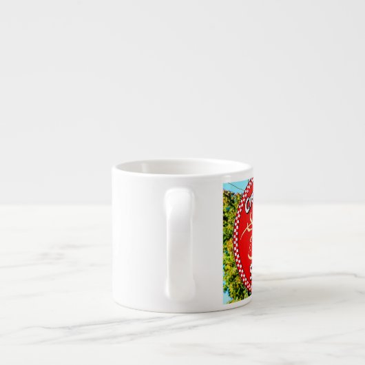 Schuif- en suikerafdruk espresso kop (Achterkant)