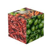 Schuif- en Veggies (of uw foto's) Kubus (Achter hoekig)