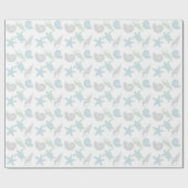 Schuif- en Zee schildpad wit Cadeaupapier (Vlak)