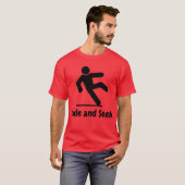 Schuif en zoek T-shirt rood (Voorkant volledig)