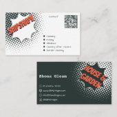 Schuif Grey House & Garden Cleaning Visitekaartje (Voorkant / Achterkant)