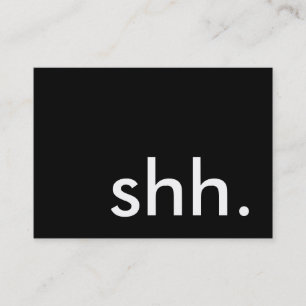 Schuif. Het is een verrassingsfeest! Visitekaartje