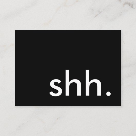 Schuif. Het is een verrassingsfeest! Visitekaartje (Voorkant)