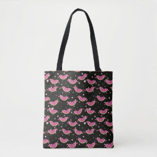 Schuif het kinder patroon Kleurig ijs op de abstra Tote Bag
