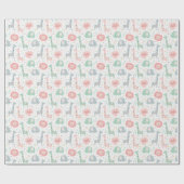 Schuif het oerwoud op wit cadeaupapier (Vlak)