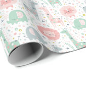 Schuif het oerwoud op wit cadeaupapier (Rol Hoek)