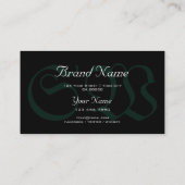 Schuif het patroon donkerder Blauwgroen groene gra Visitekaartje (Achterkant)