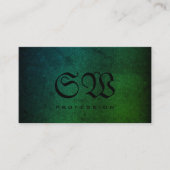 Schuif het patroon donkerder Blauwgroen groene gra Visitekaartje (Voorkant)