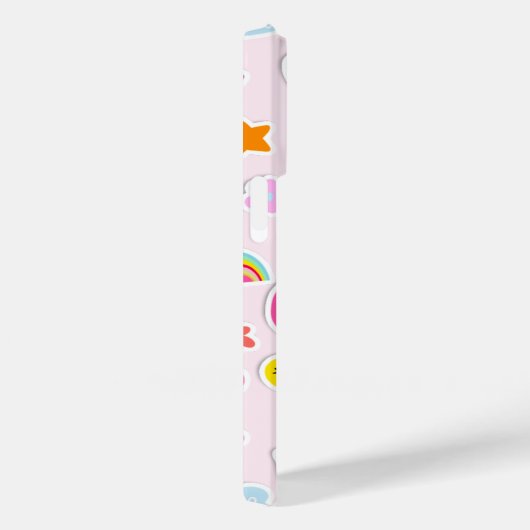 Schuif het patroon van de regenboogstickers in de  Case-Mate iPhone case (Achterkant / Rechts)
