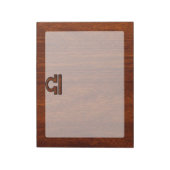 Schuif het pleister op Mahogany Style Decor Notitieblok (Linkerzijde)