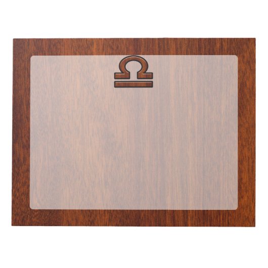 Schuif het pleister op Mahogany Style Decor Notitieblok (Voorkant)