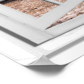 Schuif het raam met palmbomen op het Uitzicht van  Poster (Hoek)