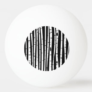 Schuif het zwarte witte boompatroon met het muisbl pingpongbal
