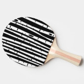 Schuif het zwarte witte boompatroon met het muisbl tafeltennisbatje (Zijkant)
