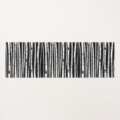 Schuif het zwarte witte boompatroon met het muisbl yogamat (Achterkant (horizontaal))