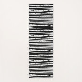 Schuif het zwarte witte boompatroon met het muisbl yogamat (Voorkant)