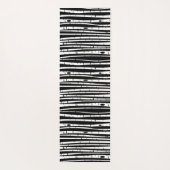 Schuif het zwarte witte boompatroon met het muisbl yogamat (Achterkant)