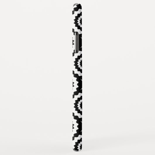 Schuif het zwarte witte zigzagpatroon Case-Mate iPhone case (Achterkant/rechts)